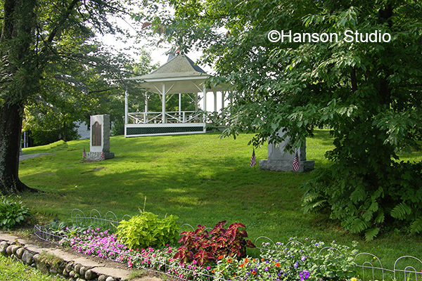 Woodstock, NH - Gazebo and Flowers
